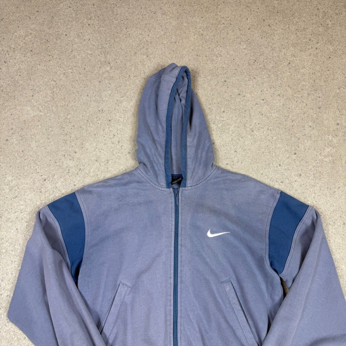 Nike Women’s Hoodie Small Purple Navy Rare 90s Nike Swoosh