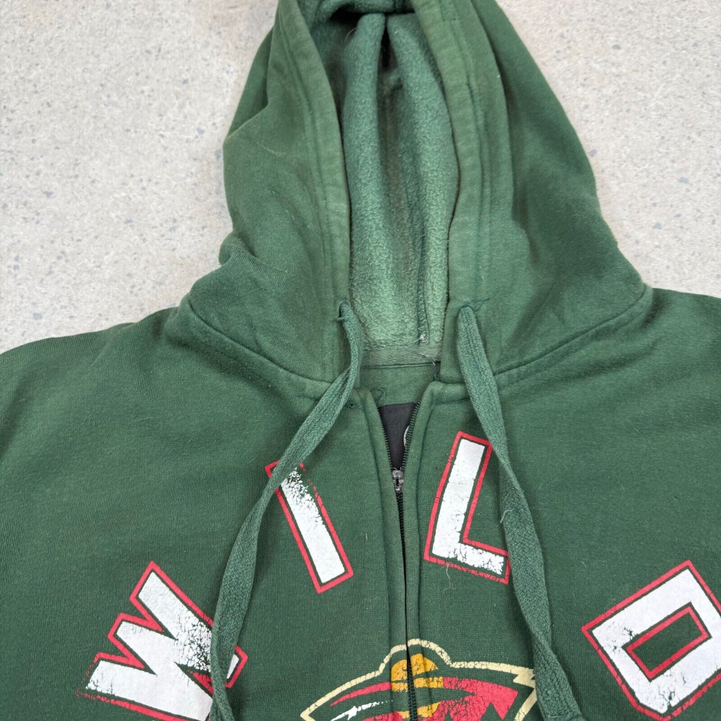Minnesota Wild NHL Full Zip Hoodie Large Green