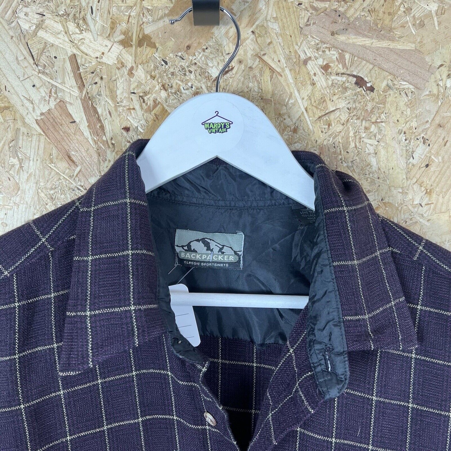 Check Pattern Cotton Shirt Vintage Men’s , XL