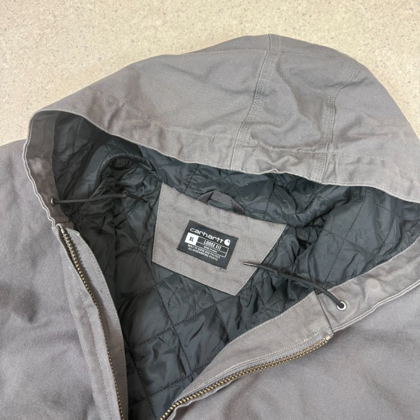 Carhartt Active Jacket XL Loose Fit Grey Colourway Hooded