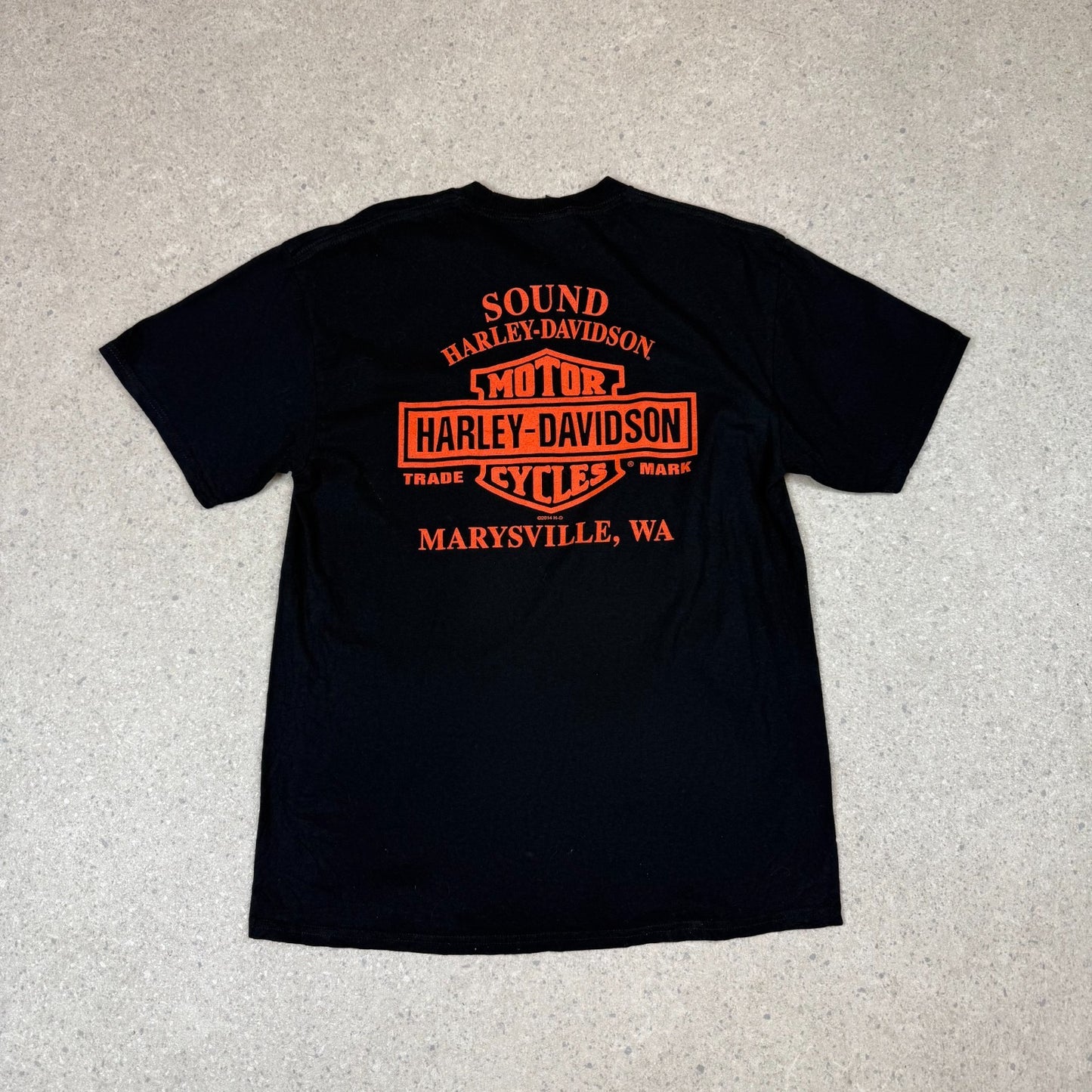 Harley Davidson T Shirt Large Black Colourway Marysville USA