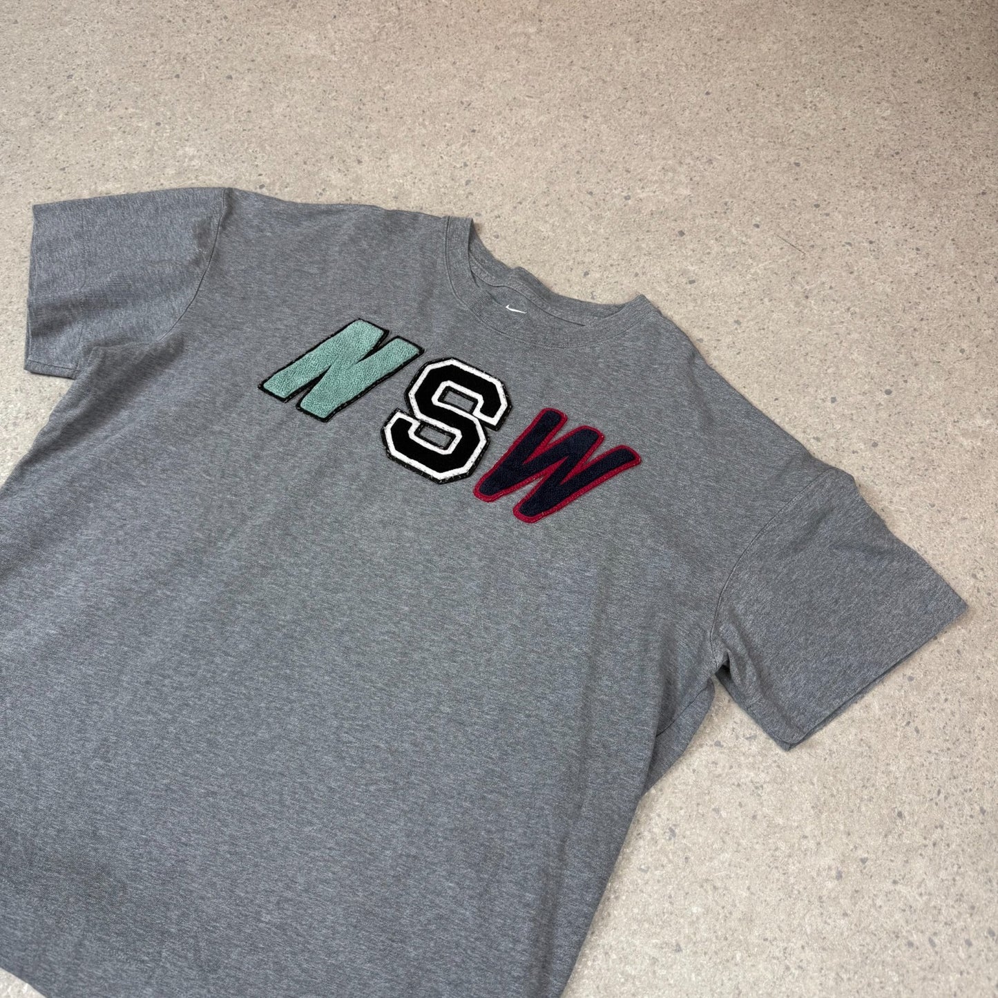Nike NSW T Shirt XL Grey Heavyweight Short Sleeve