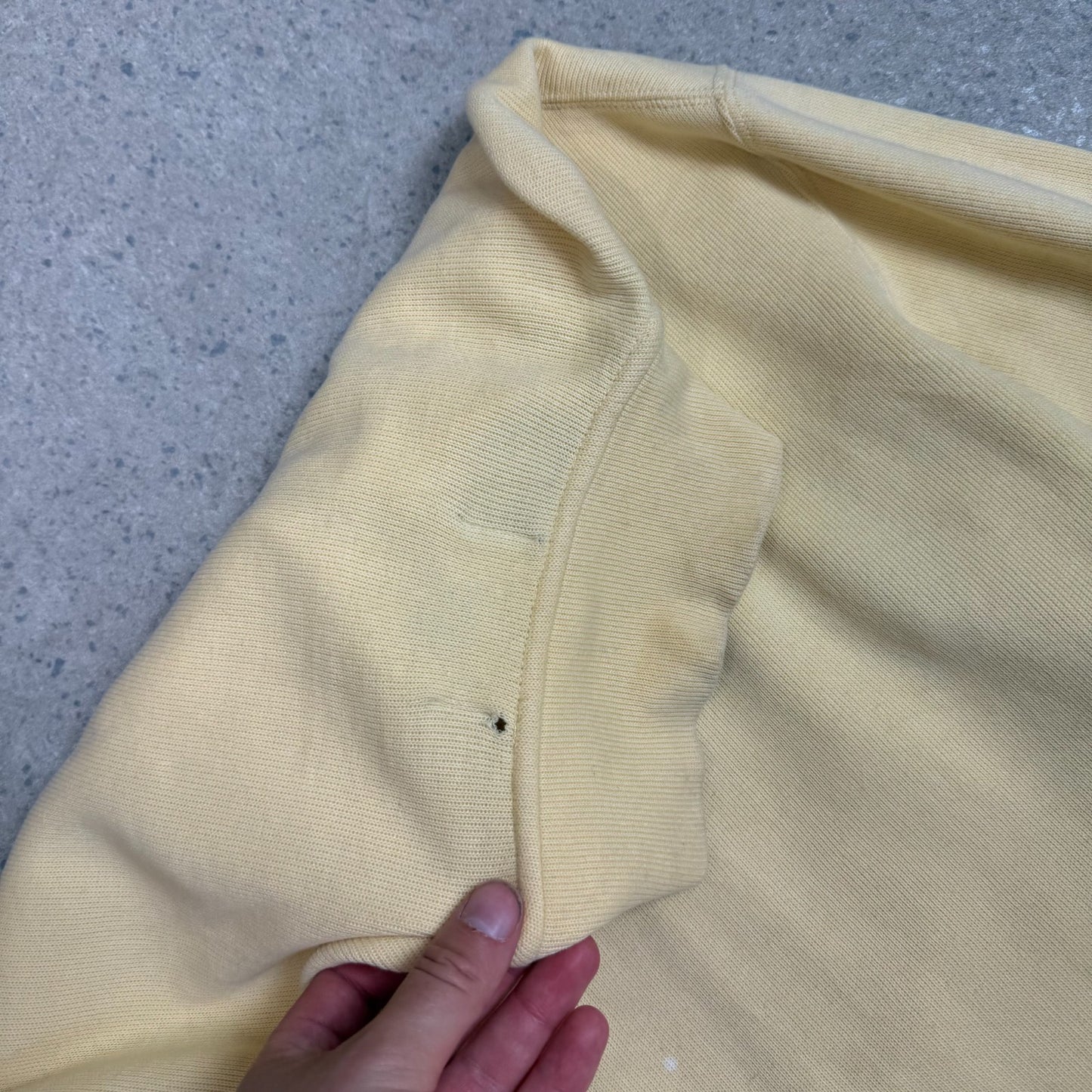 Ralph Lauren 1/4 Zip Jumper Large Yellow Colourway