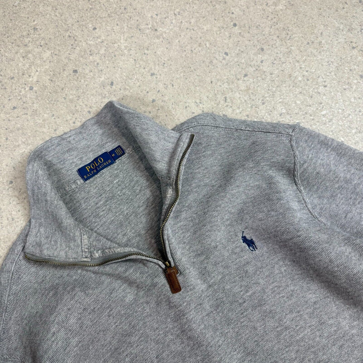 Ralph Lauren 1/4 Zip Jumper Medium Grey