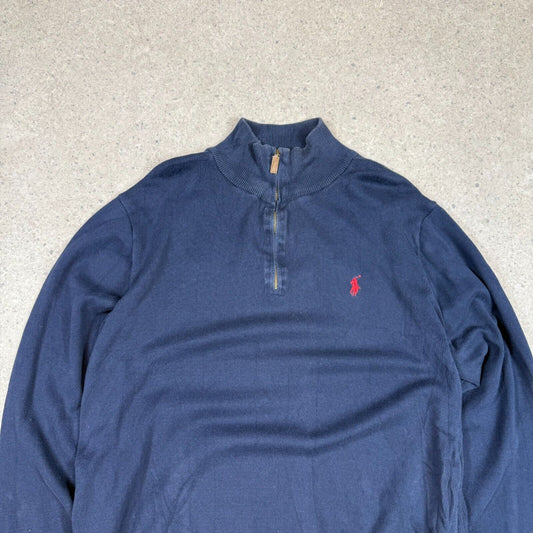 Ralph Lauren 1/4 Zip Jumper XL Navy