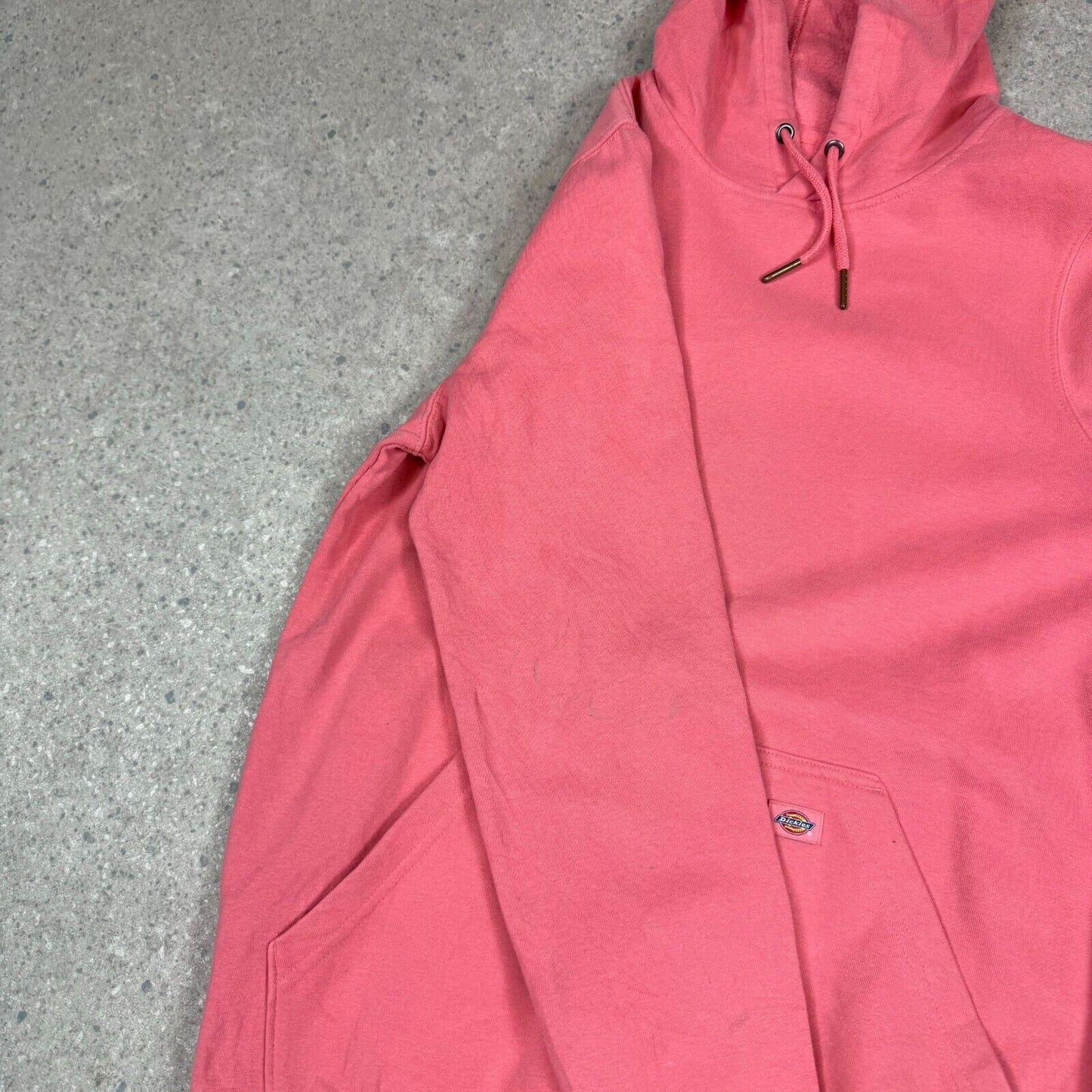 Dickies Hoodie Medium Pink Colourway Spellout Logo Hooded Pocket