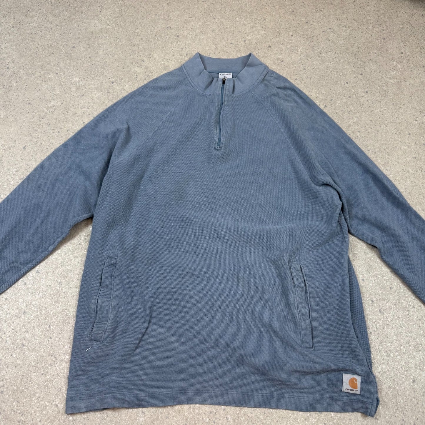 Carhartt 1/4 Zip Jumper XL Grey Colourway Embroidered Logo