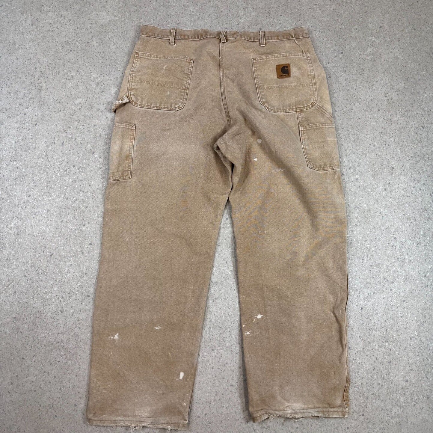 Carhartt Carpenters Pants 40x32 Tan Baggy Fit Vintage
