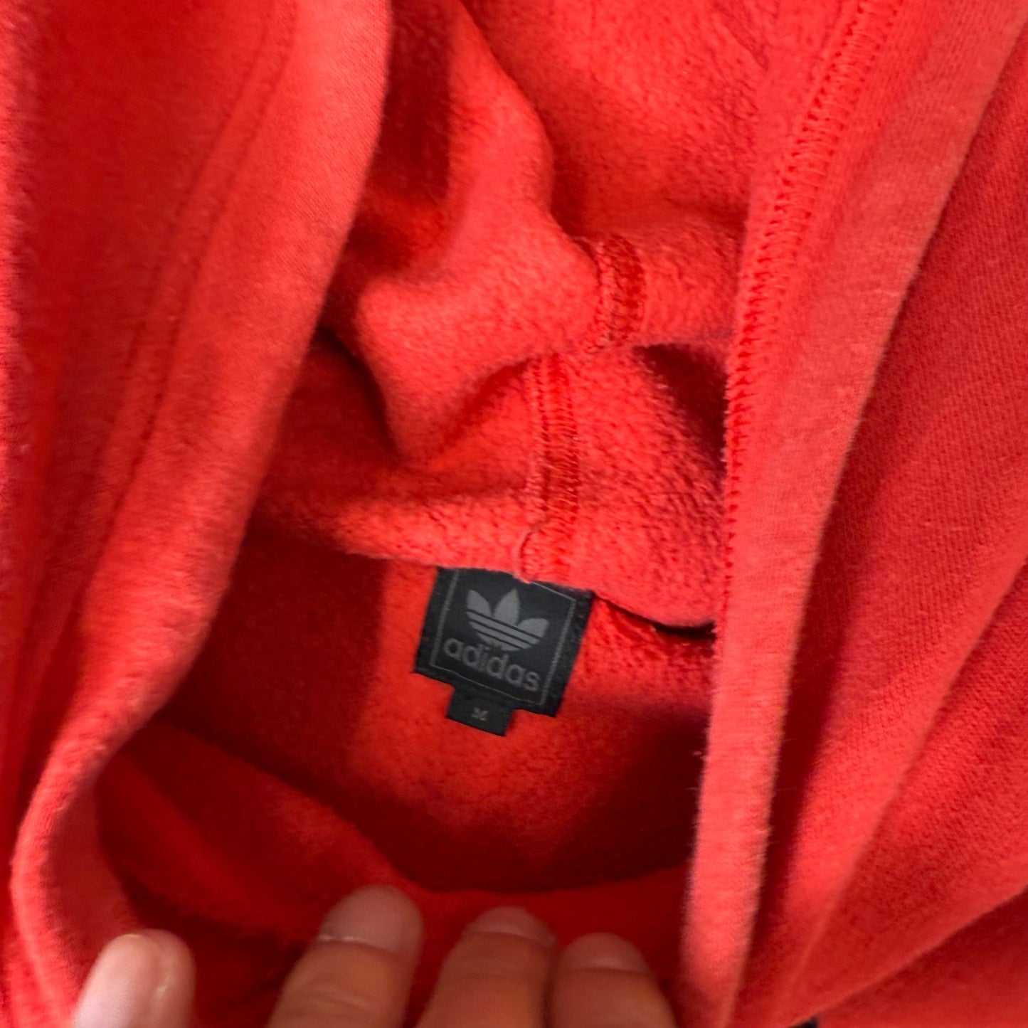 Adidas Originals Hoodie M 80 / 90s Rare Relaxed Fit Red Black Hooded