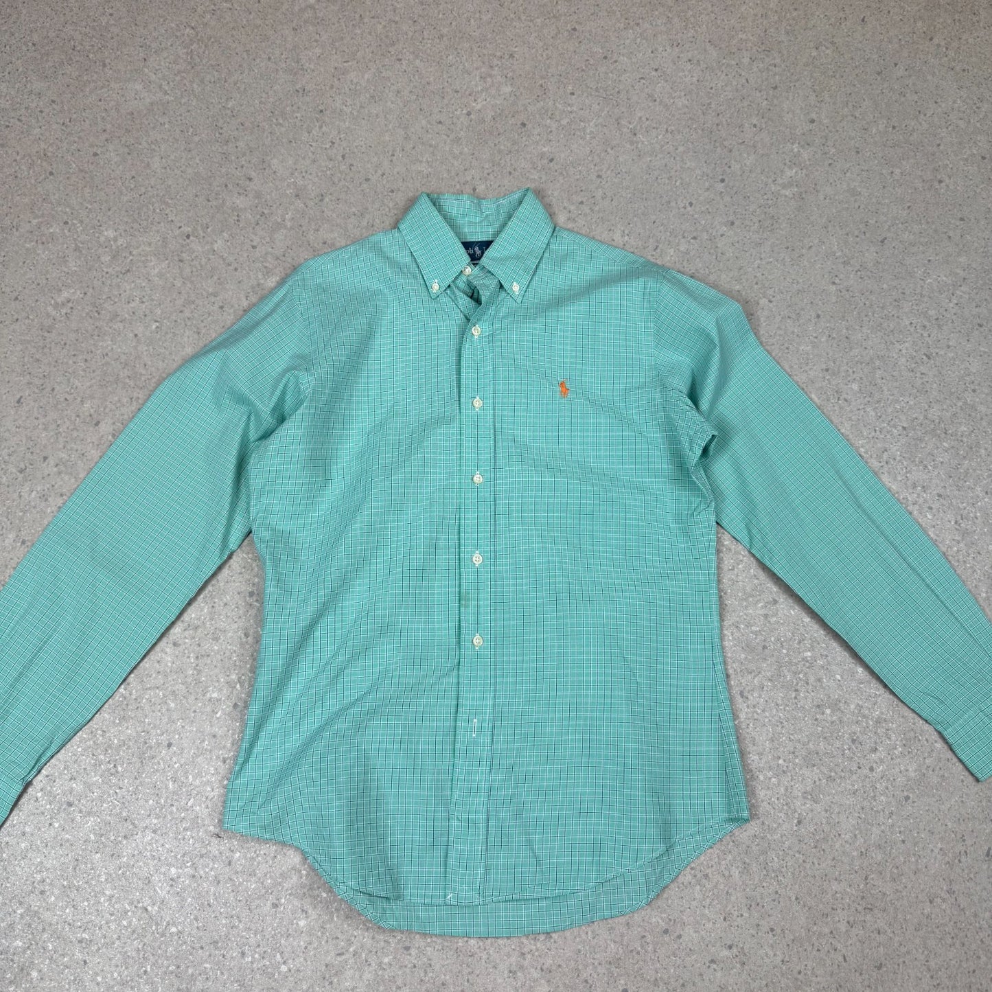 Ralph Lauren Shirt Small Check Green Colourway Long Sleeve