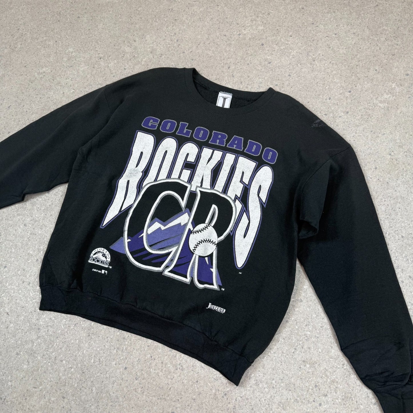 Colardo Rockies Sweater Large Black Made in USA 1993 Long Sleeve