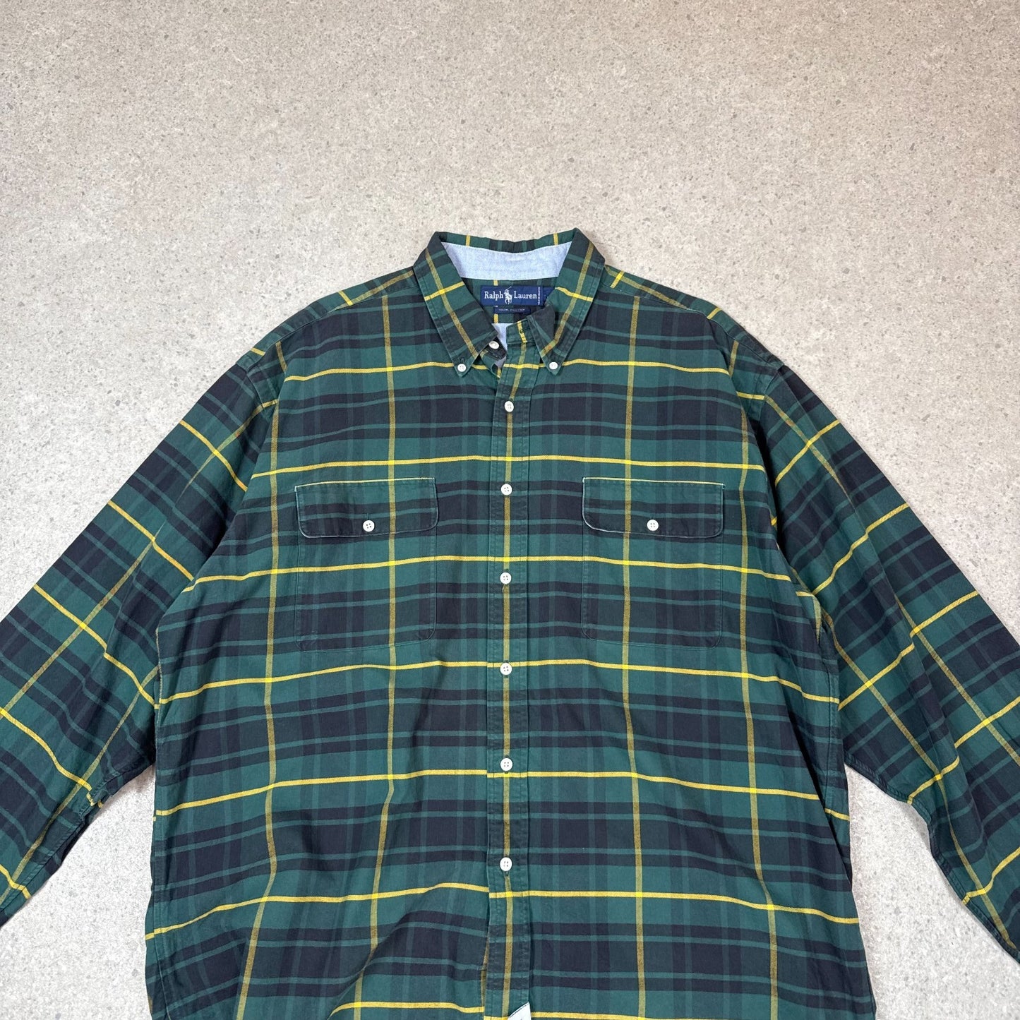 Ralph Lauren Check Shirt 2XL Green Black Colourway
