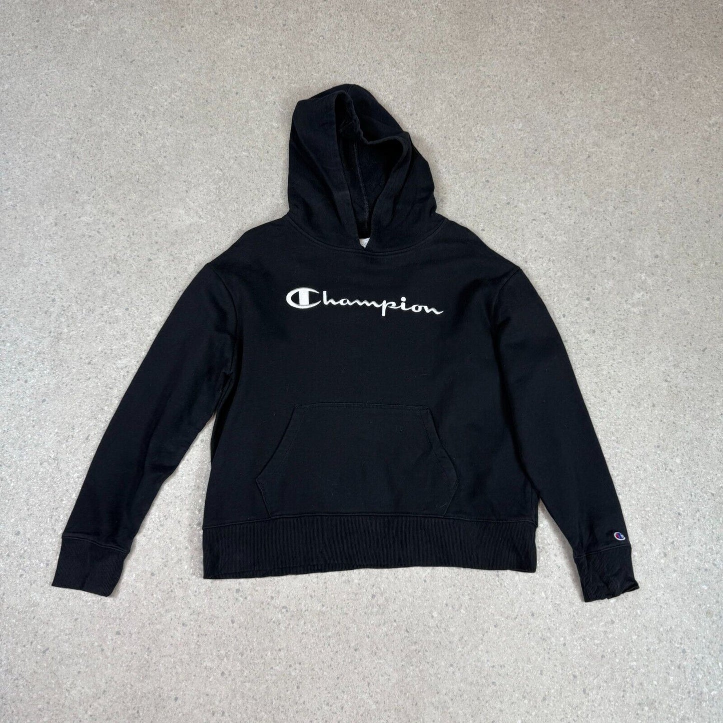 Champion Hoodie S/M Black Colourway C Logo Hooded Pokcet