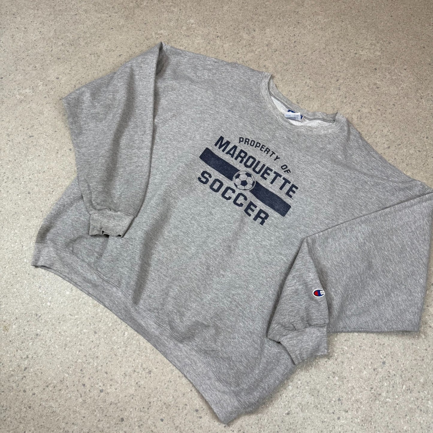 Champion Sweatshirt XXL Grey Colourway Embroidered Logo Boxy Fit