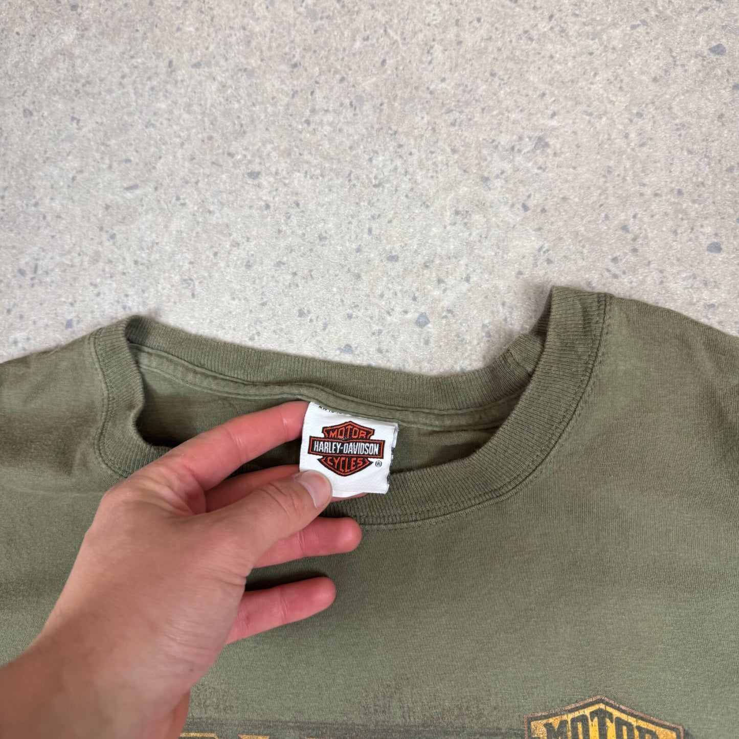 Harley Davidson T Shirt XLDubois PA USA Khaki Green Colourway