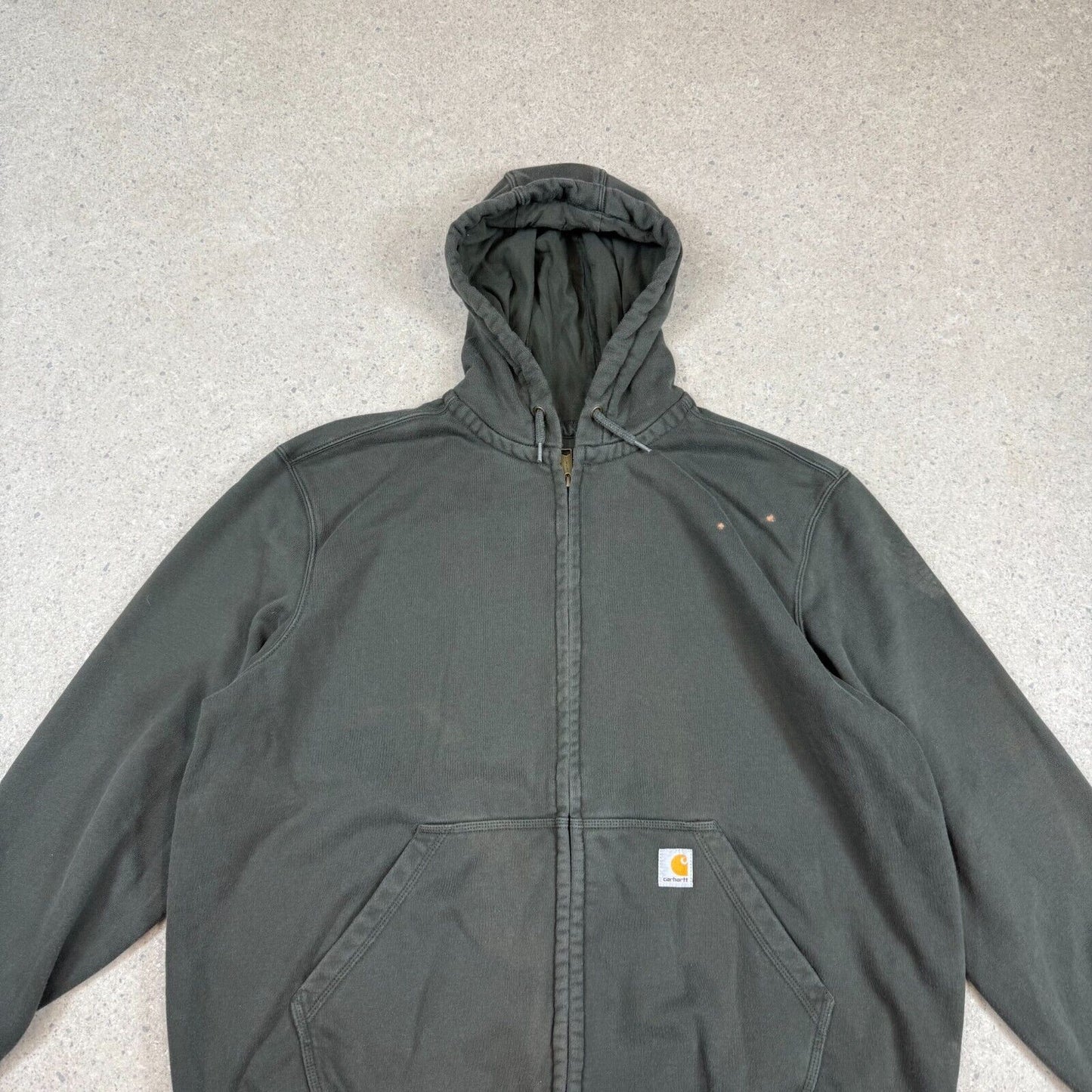 Carhatt Full Zip Hoodie 2XL Khaki Rain Defender Heavyweight