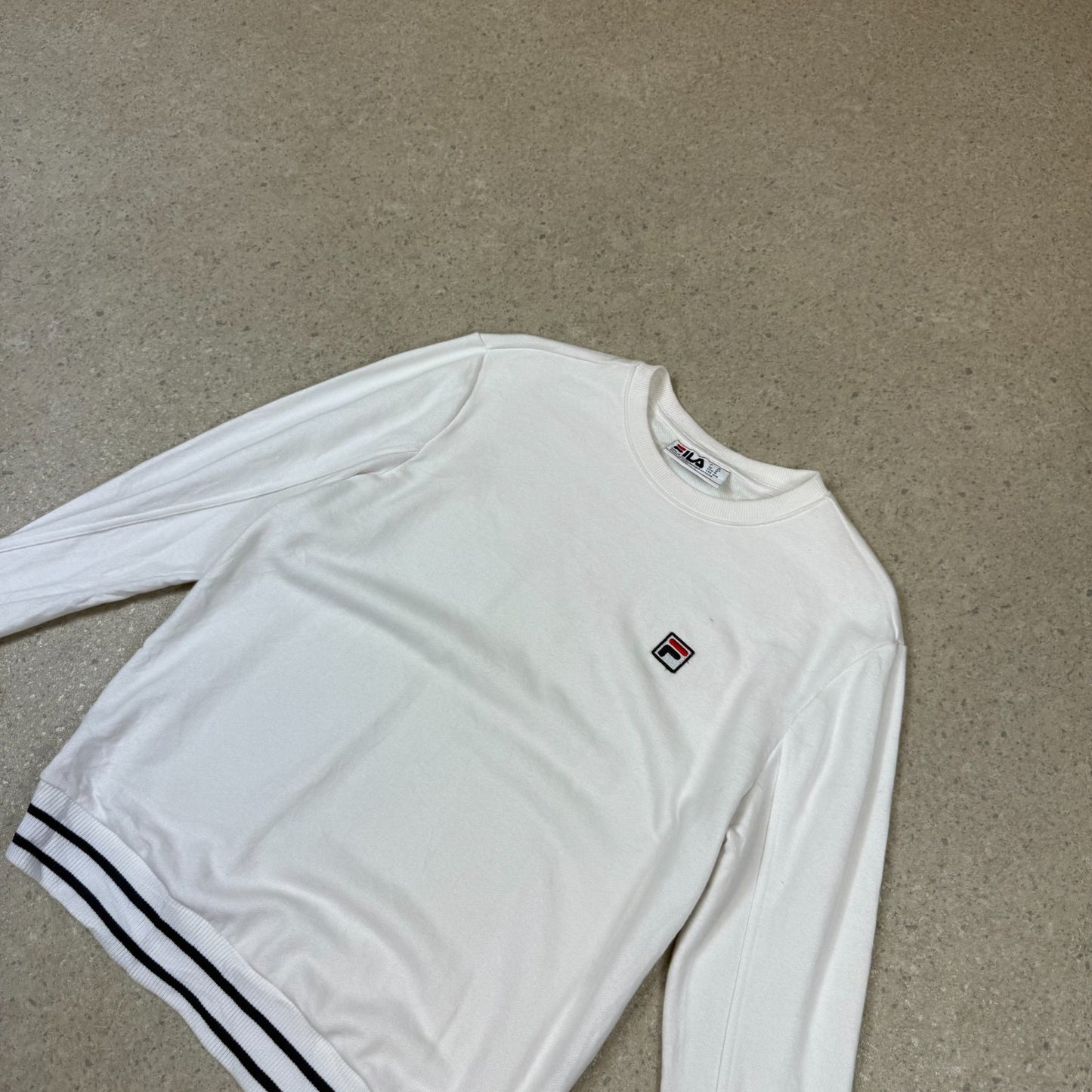 Fila Sweatshirt Medium White Colourway Embroidered Logo