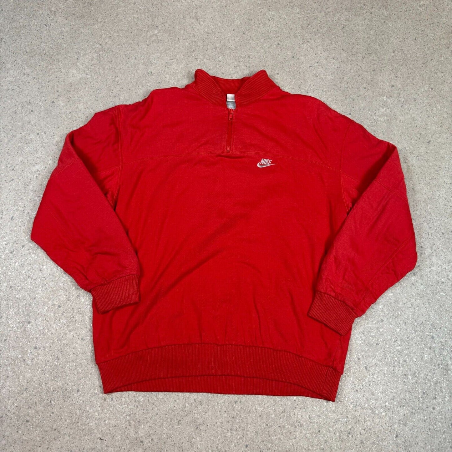 Vintage 80s Nike 1/4 Zip Sweatshirt M/L Red