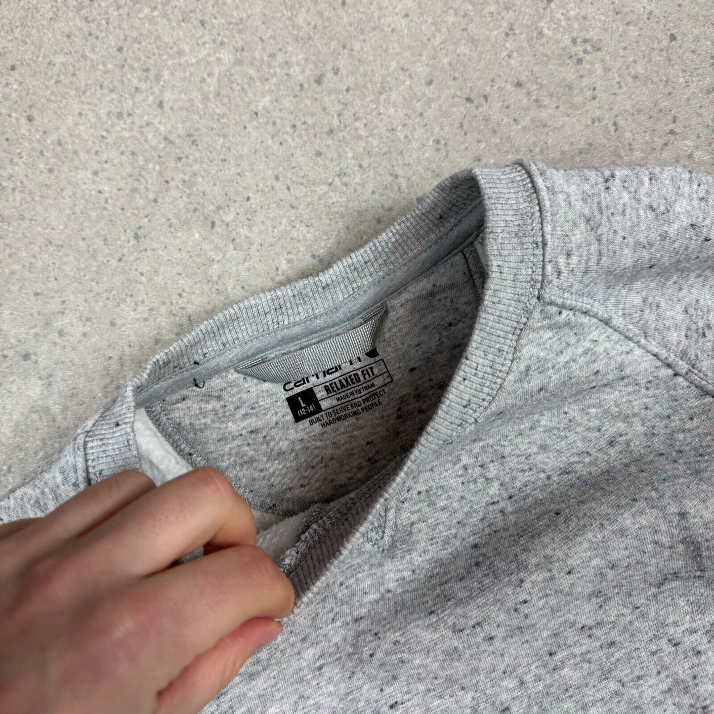 Carhartt Sweatshirt Large Women’s Grey Relaxed Fit