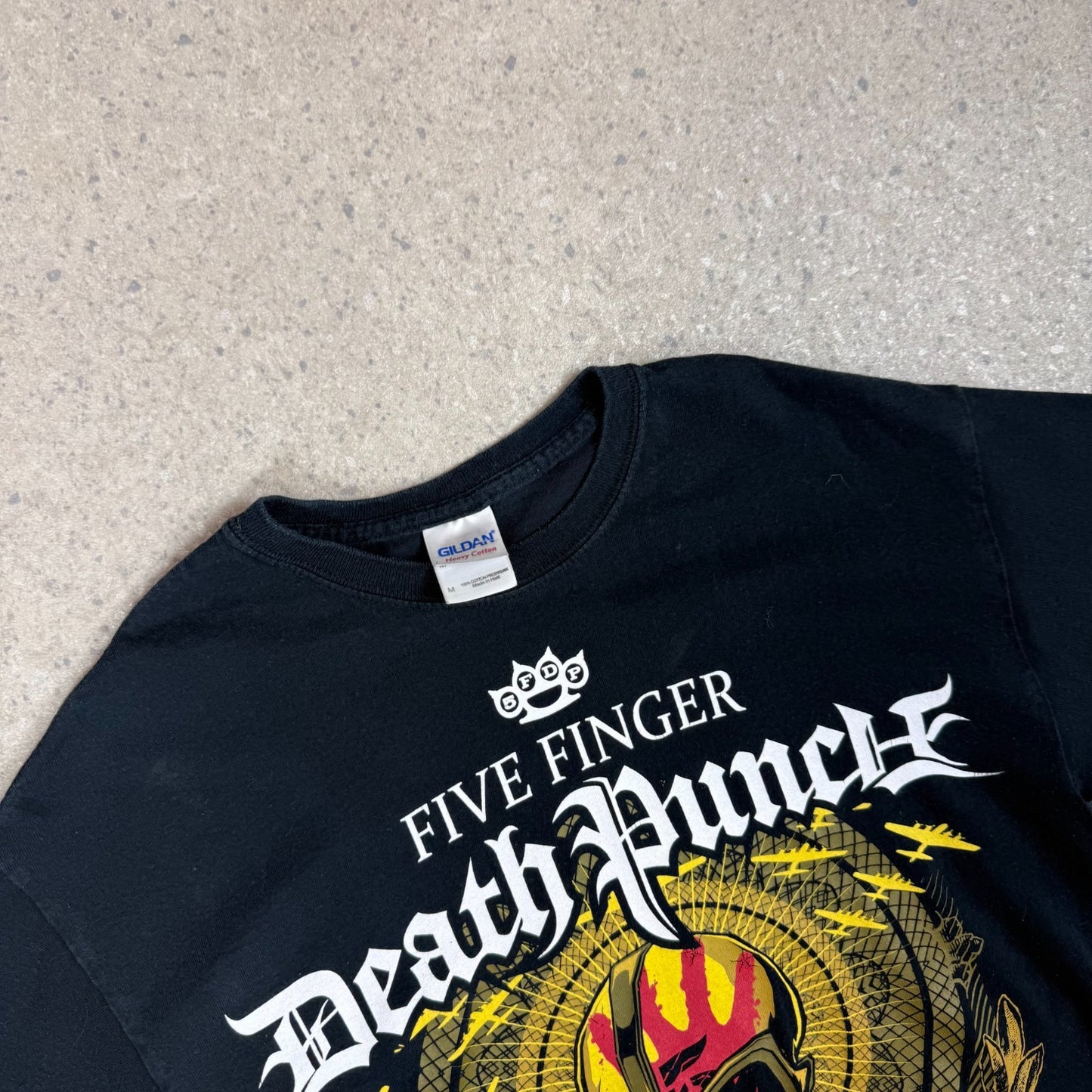 Five Finger Death Punch Band T Shirt Medium Black Retro Rock