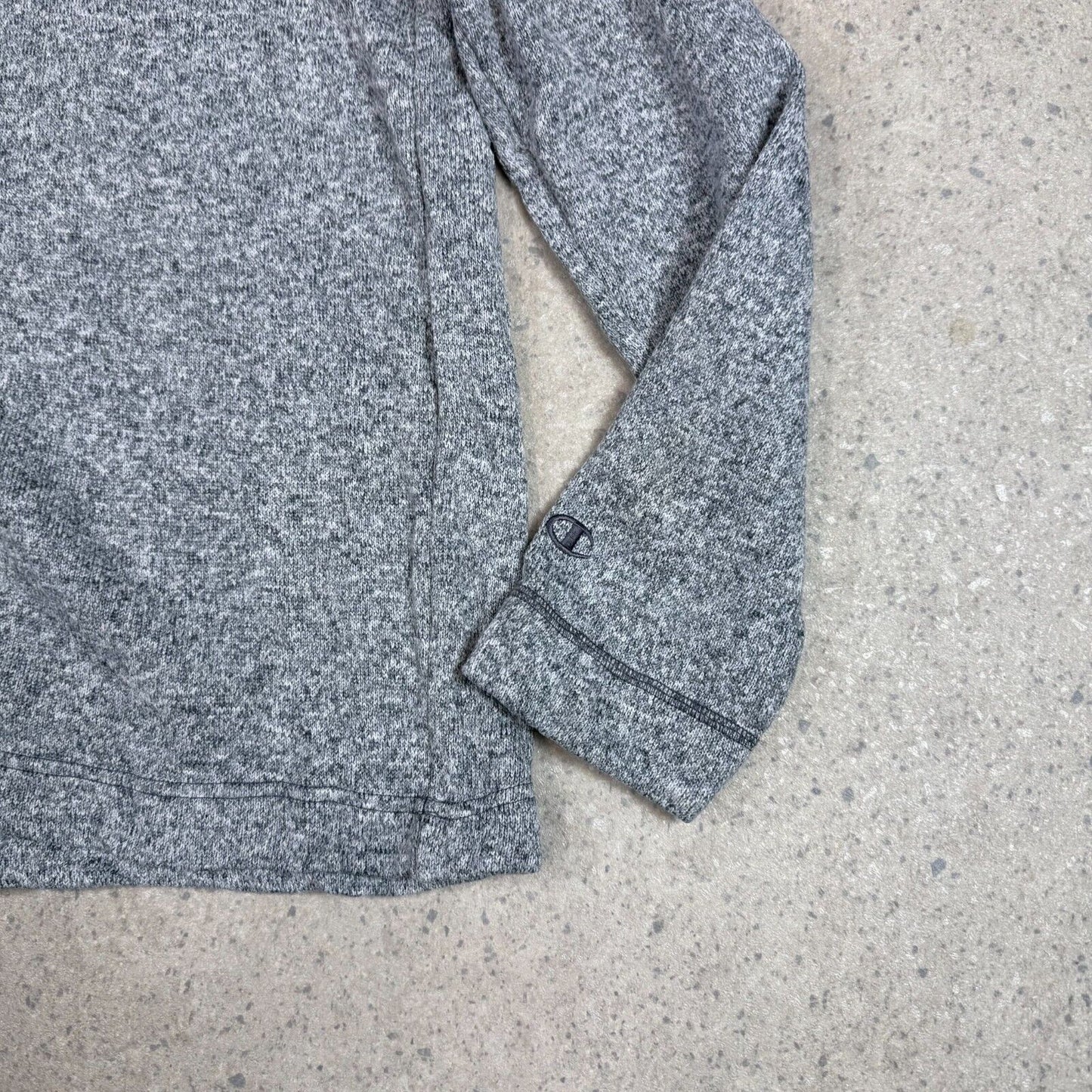 Champion Grey 1/4 Zip Jumper Fleece Large USMC USA