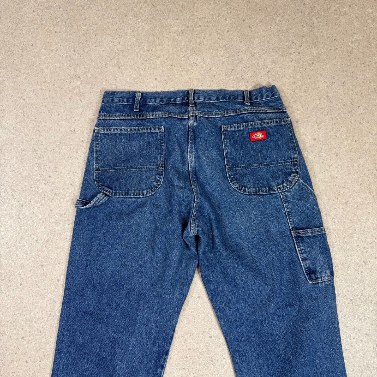 Dickies Carpenter Jeans 38x30 Dark Blue Denim Baggy Fit