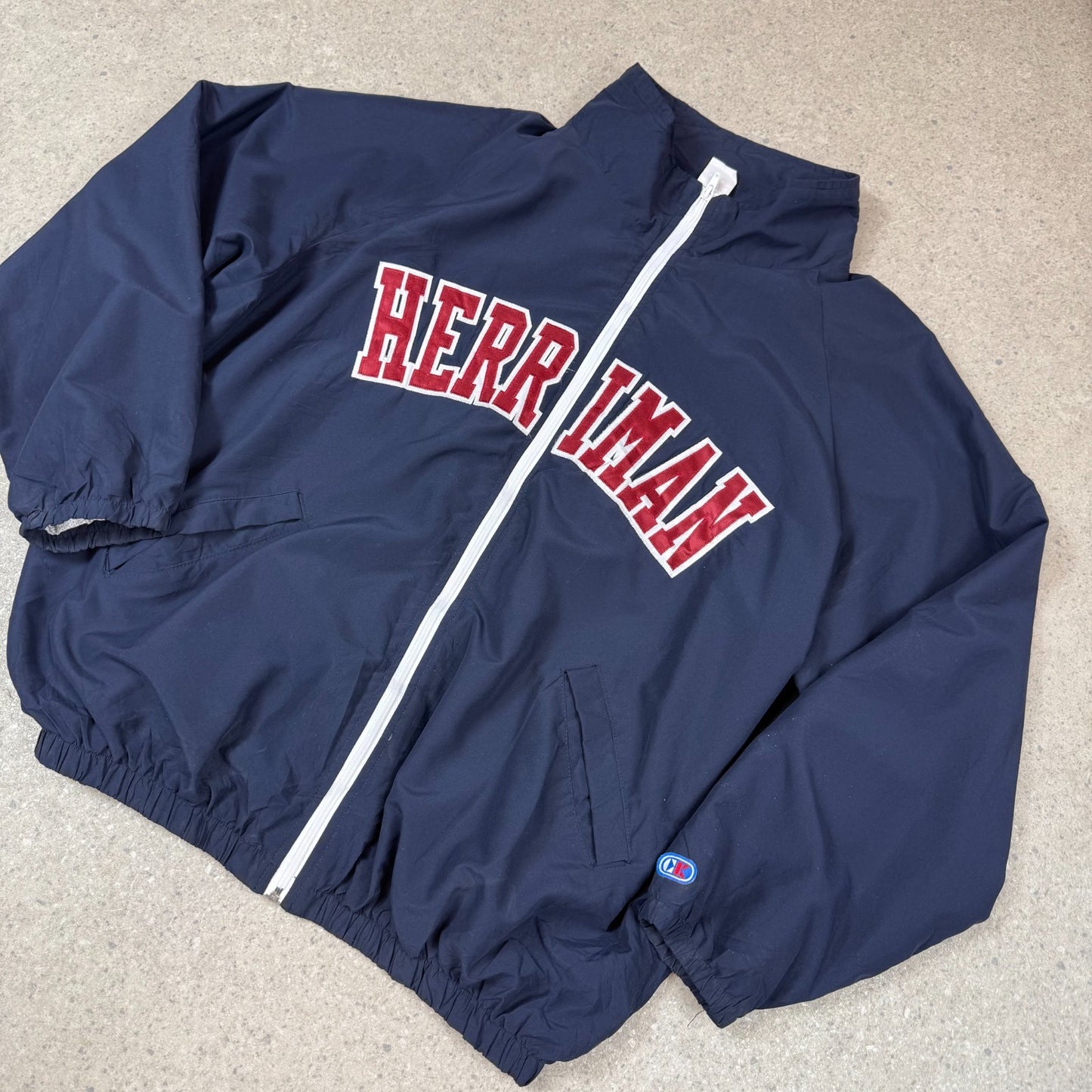 Herriman Windbreaker 2XL 90s College Embroidered Full Zip Made in USA