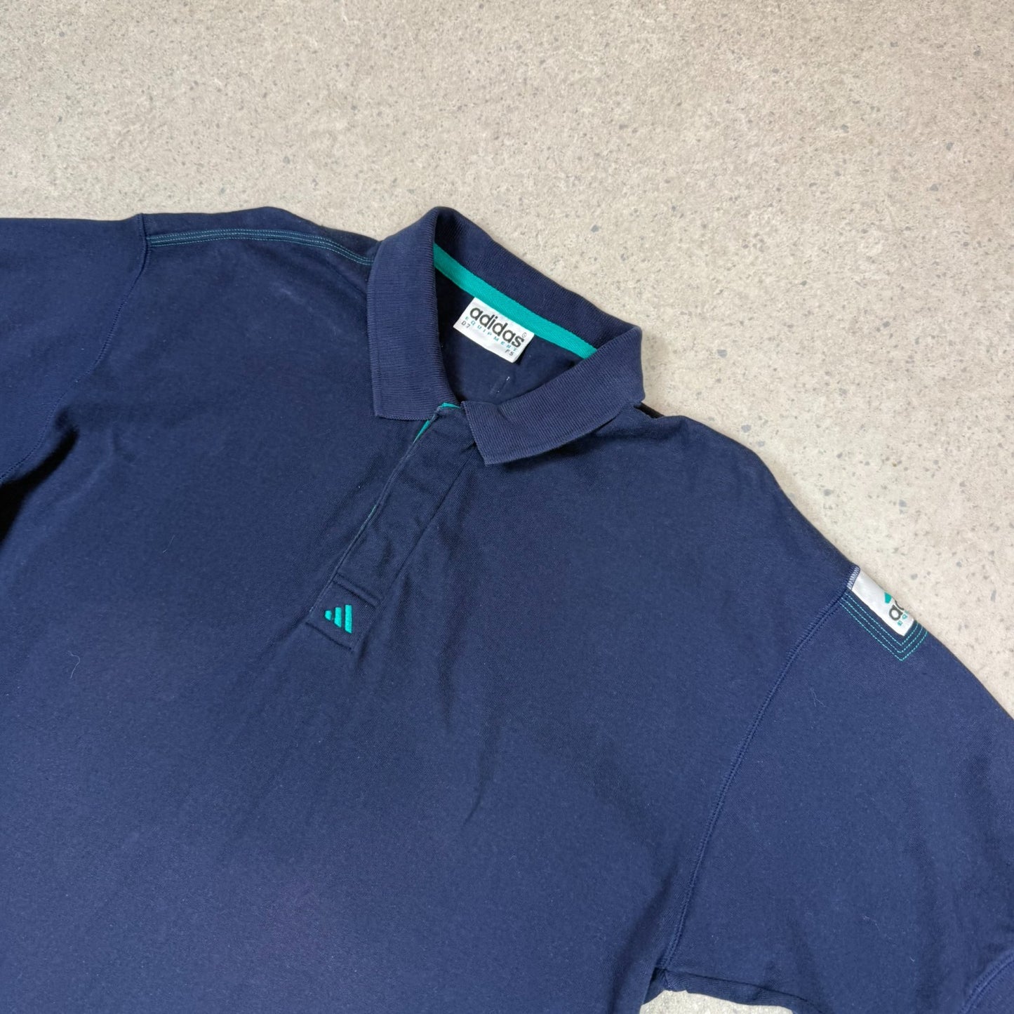 Adidas Equipment Polo L / XL Navy Colourway Embroidered Logo