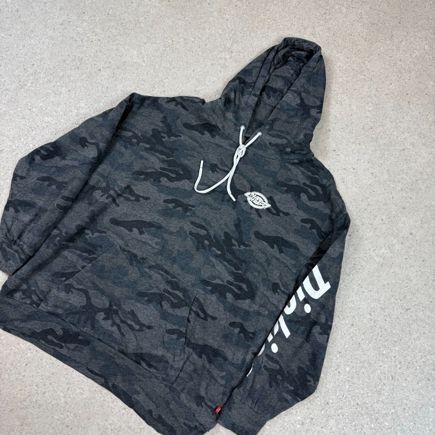 Dickies Camo Hoodie Large Grey