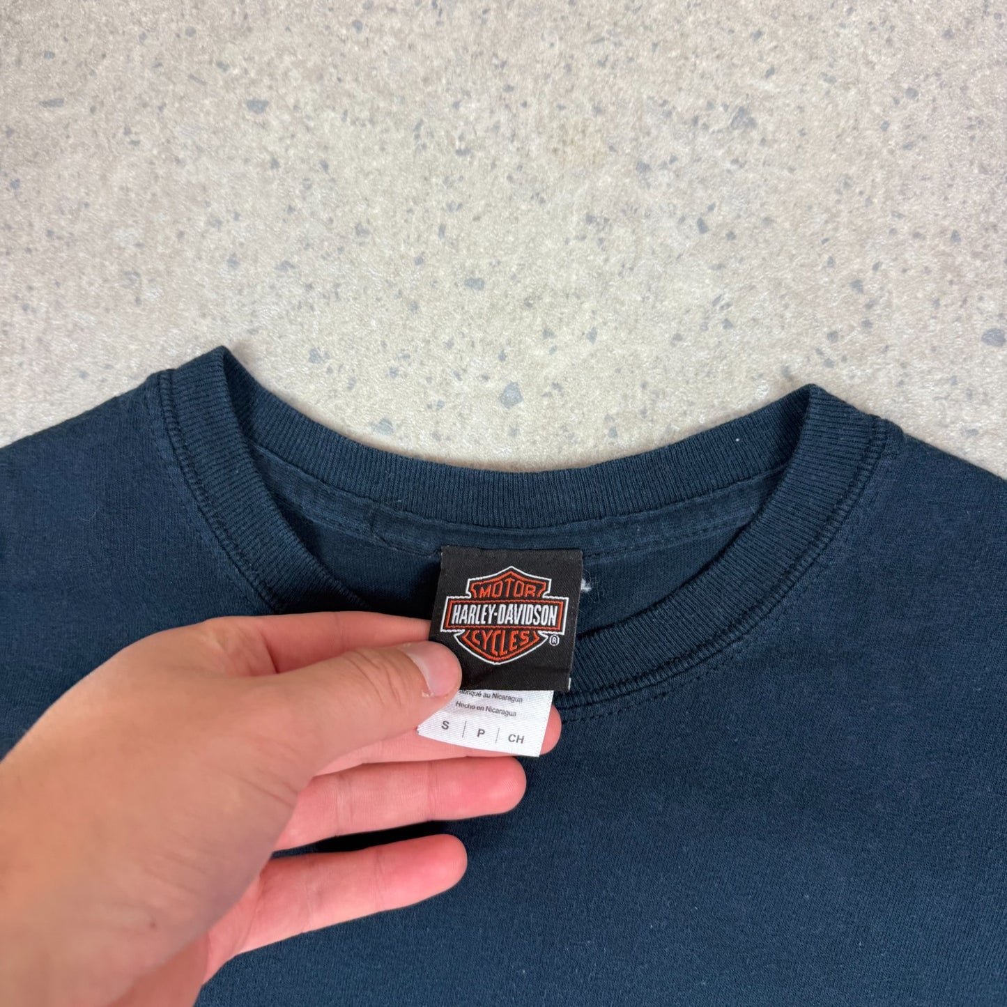 Harley Davidson T Shirt Small Tennessee Graphic on Back Black Colourway
