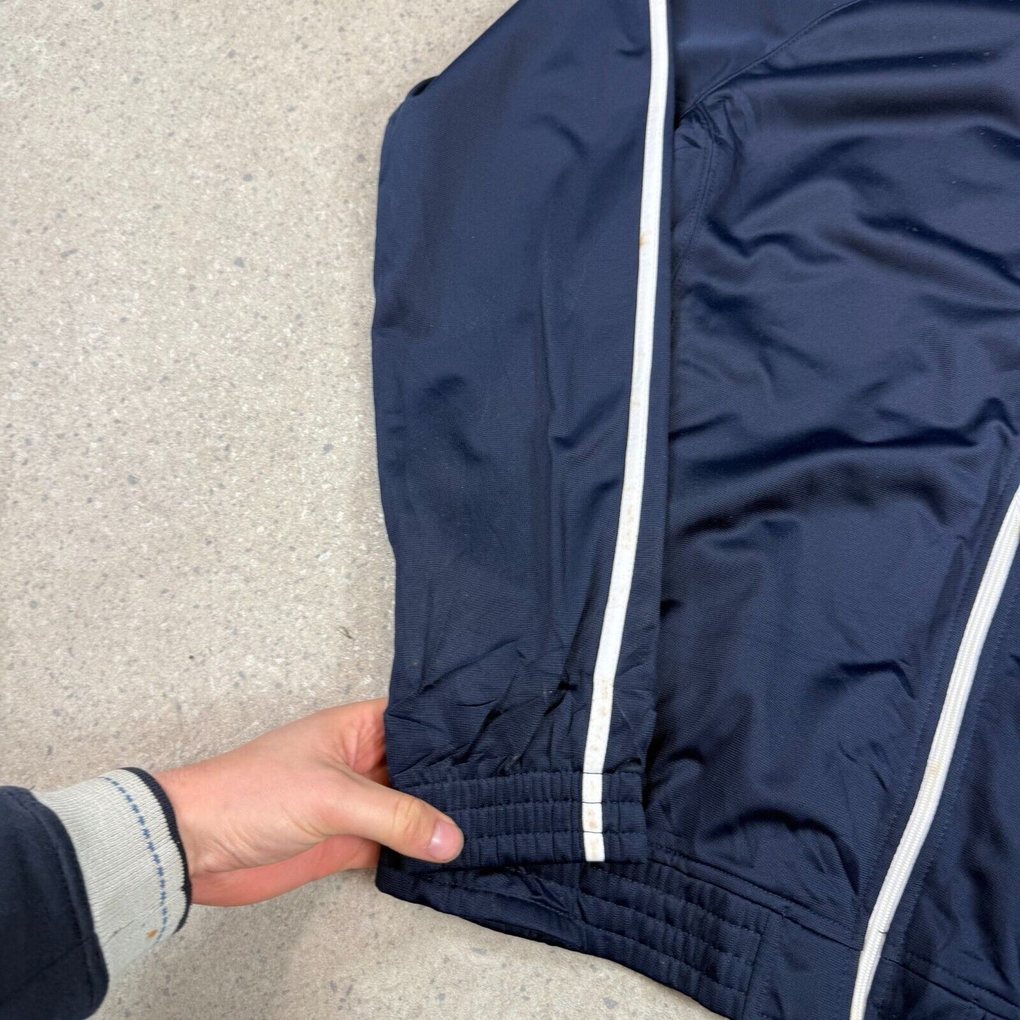 Nike Track Top Medium Navy Vintage Silver Tag Full Zip