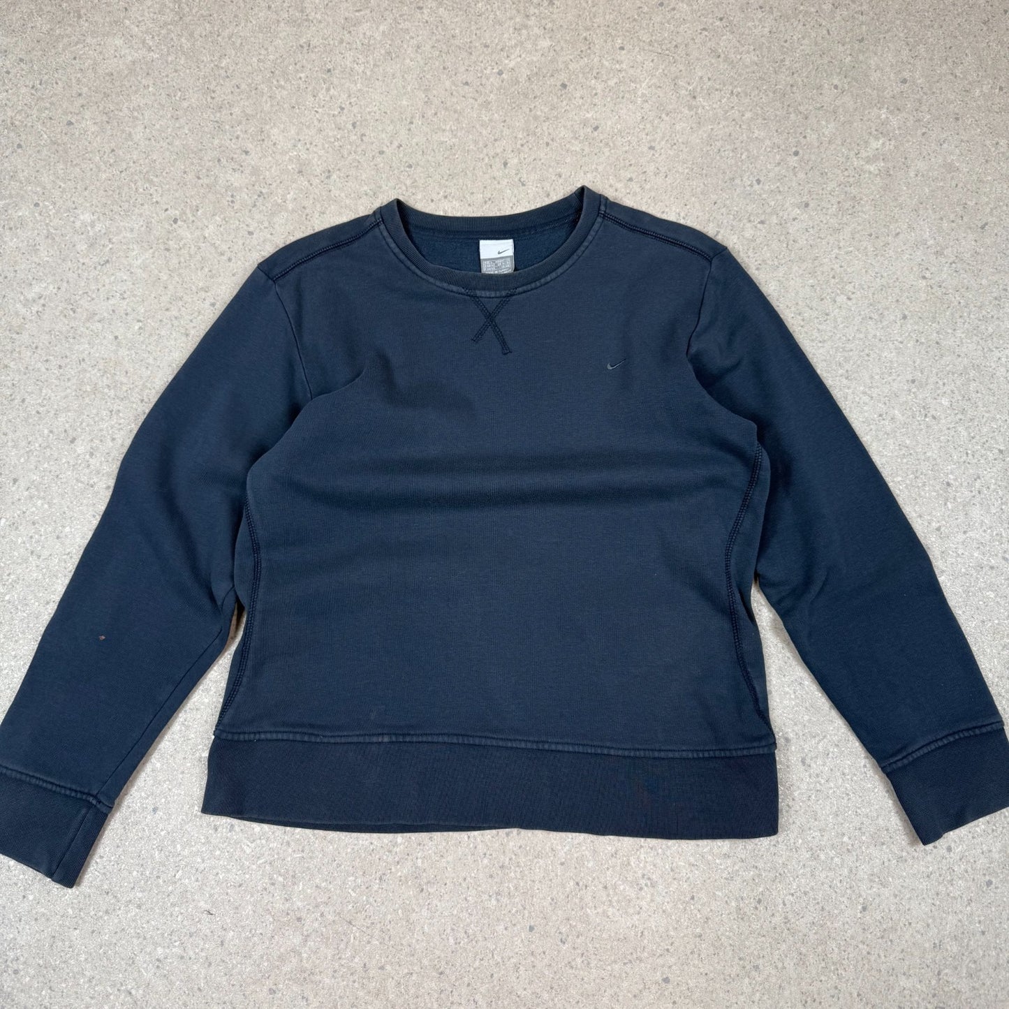 Nike Sweater Small Navy Swoosh Women’s Large Embroidered Swoosh