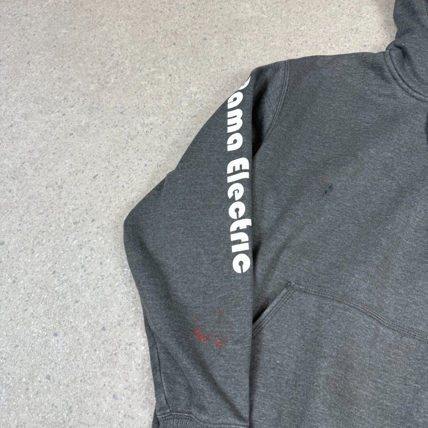 Carhartt Hoodie Medium Rain Defender Rama Electric Print Grey Heavyweight Hooded