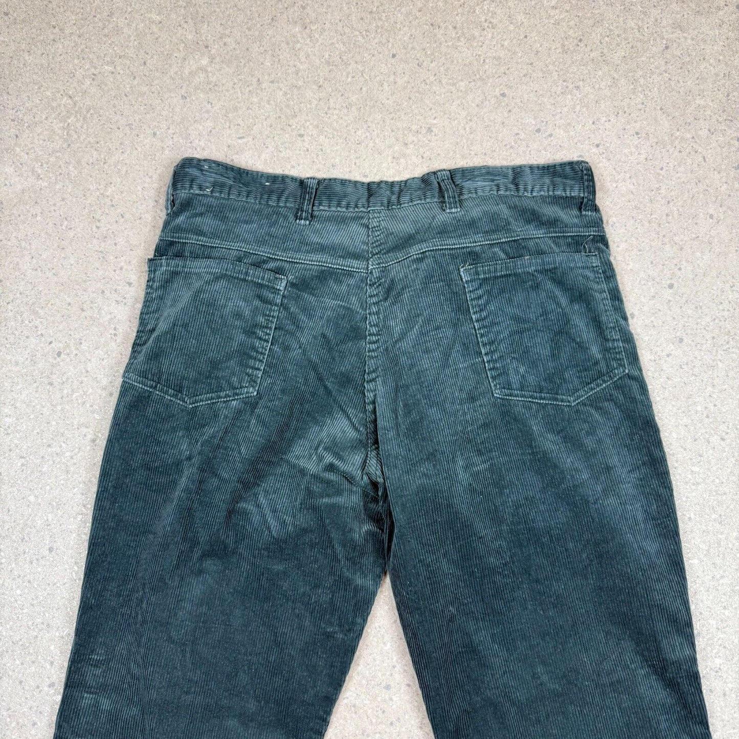 Green Gorduroy Trousers 36x30 Baggy Fit Comfort