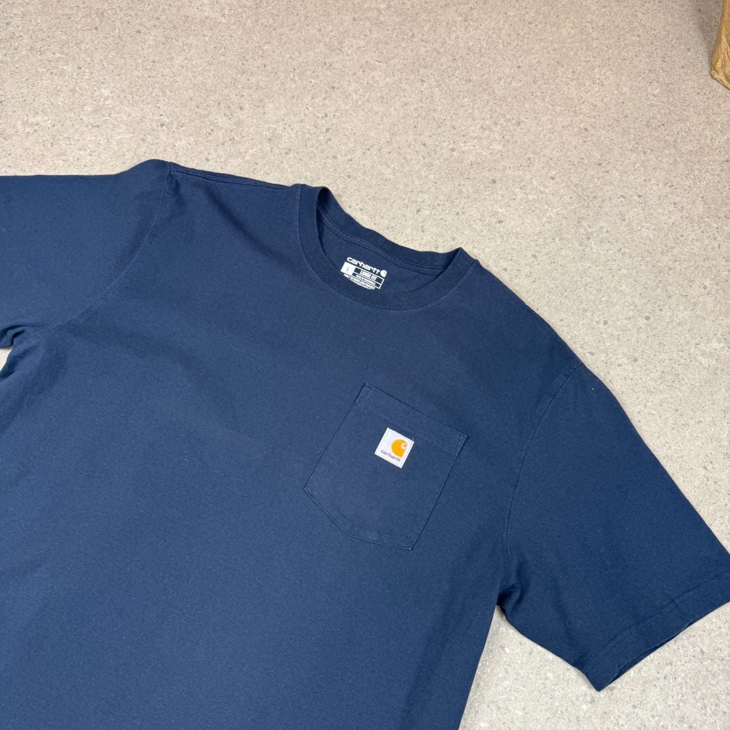 Carhartt T Shirt Large Loose Fit Navy Colourway