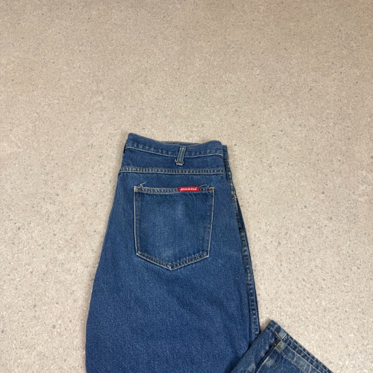 Dickies Jeans 36x30 Dark Denim Blue Workwear