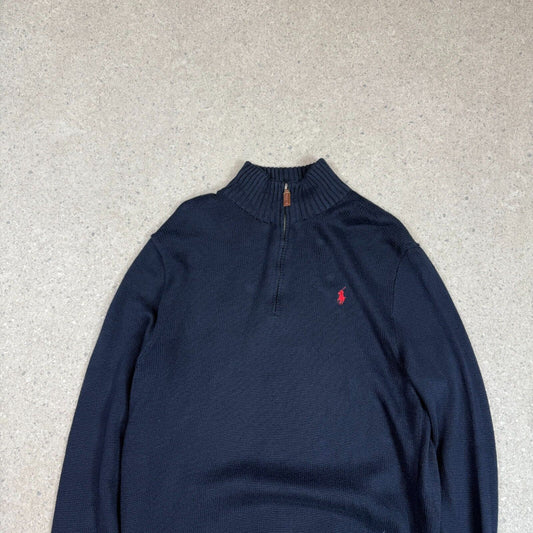 Ralph Lauren 1/4 Zip Jumper Medium Navy Colourway