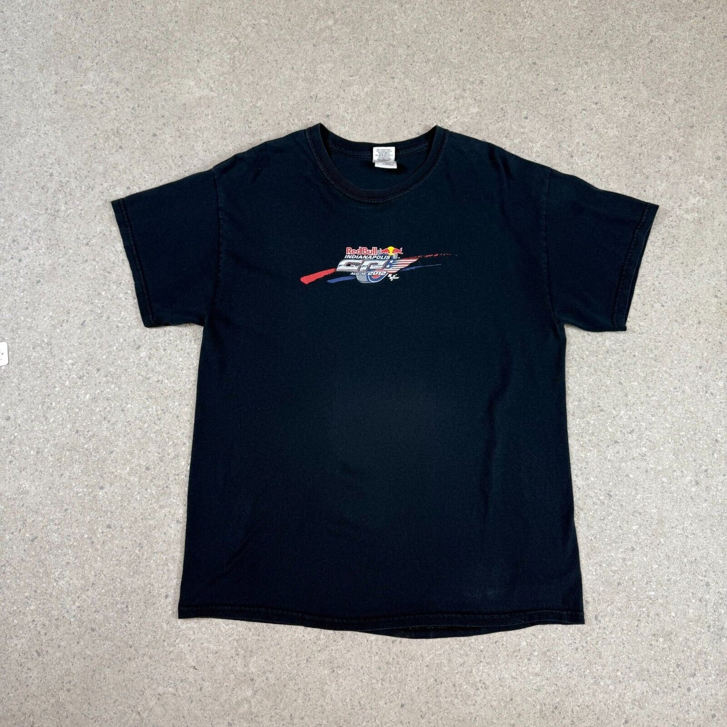 Red Bull Indianapolis GP T Shirt Large Navy 2012