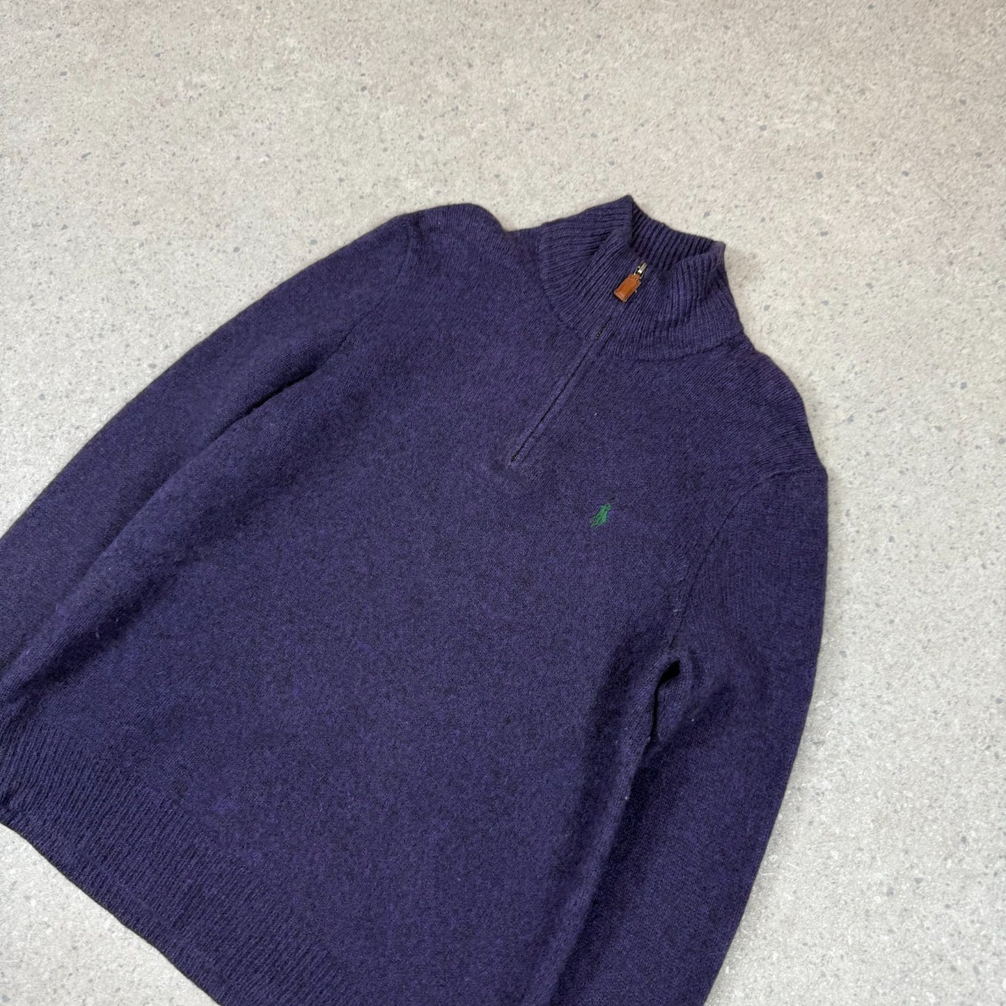 Ralph Lauren 1/4 Zip S / M Purple Colourway Embroidered Logo