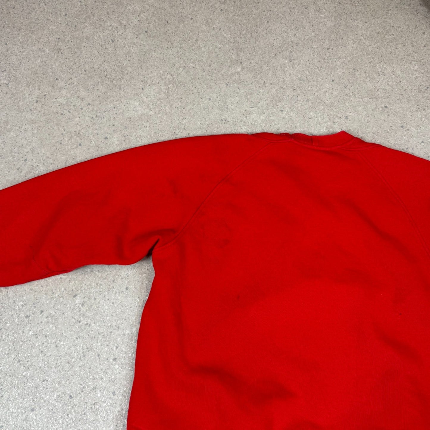 Adidas Sweatshirt Large Red Colourway Big Embroidered Logo Y2K
