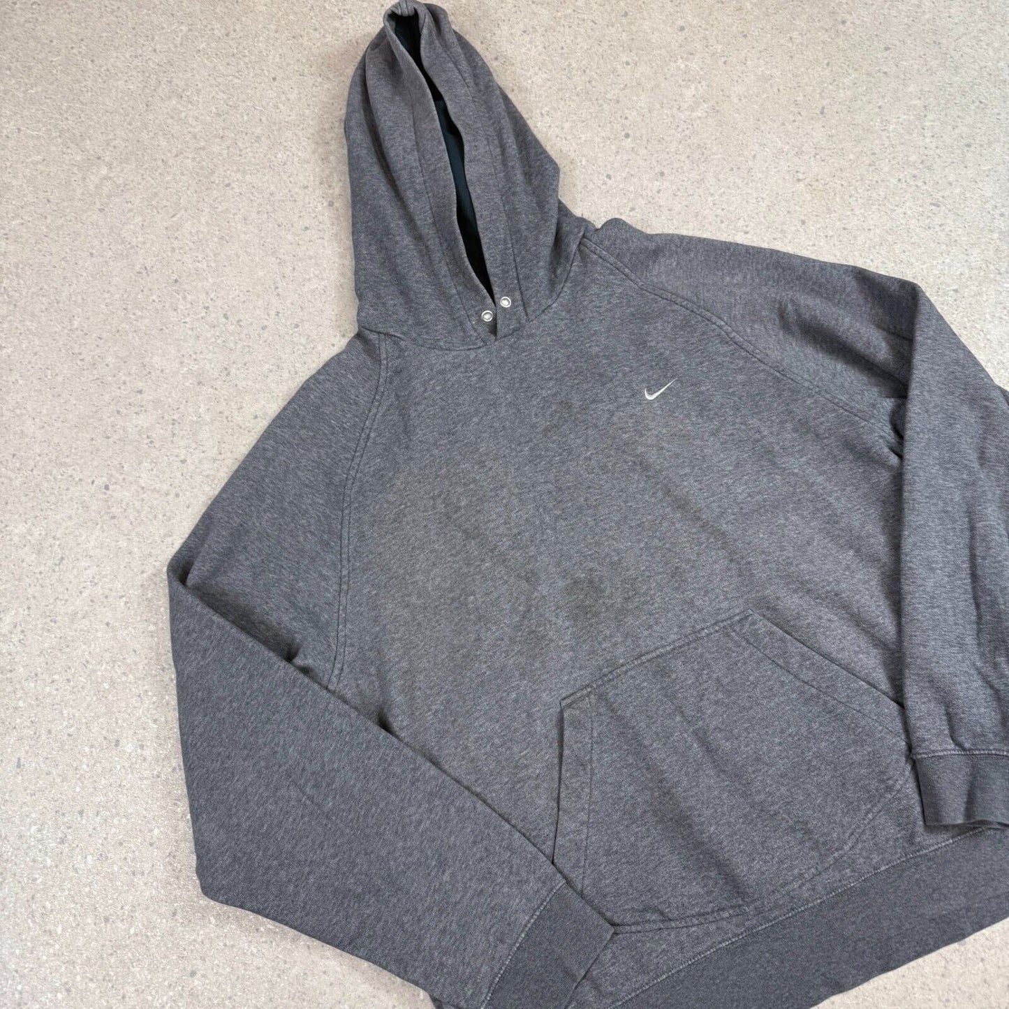 Nike Hoodie XL Grey Small Swoosh Silver tag