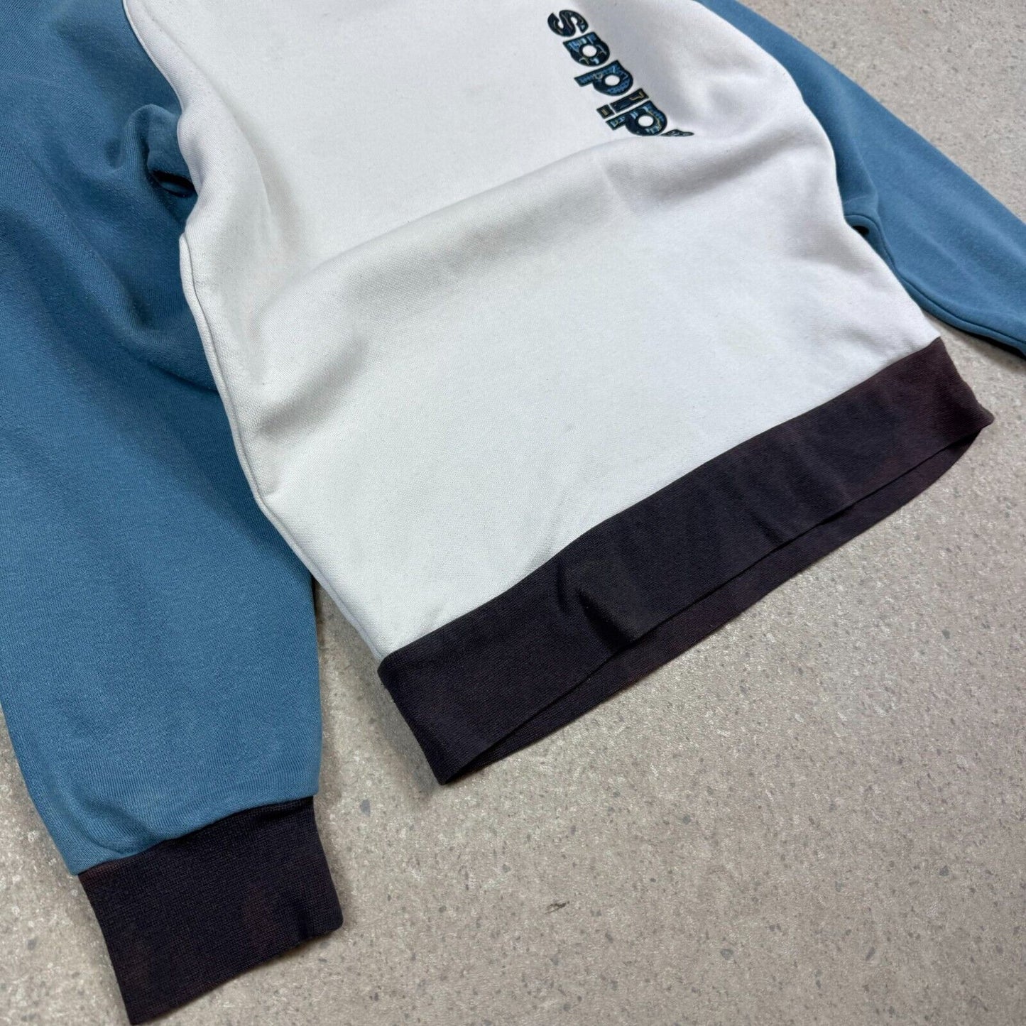 Adidas Sweatshirt Small Blue White