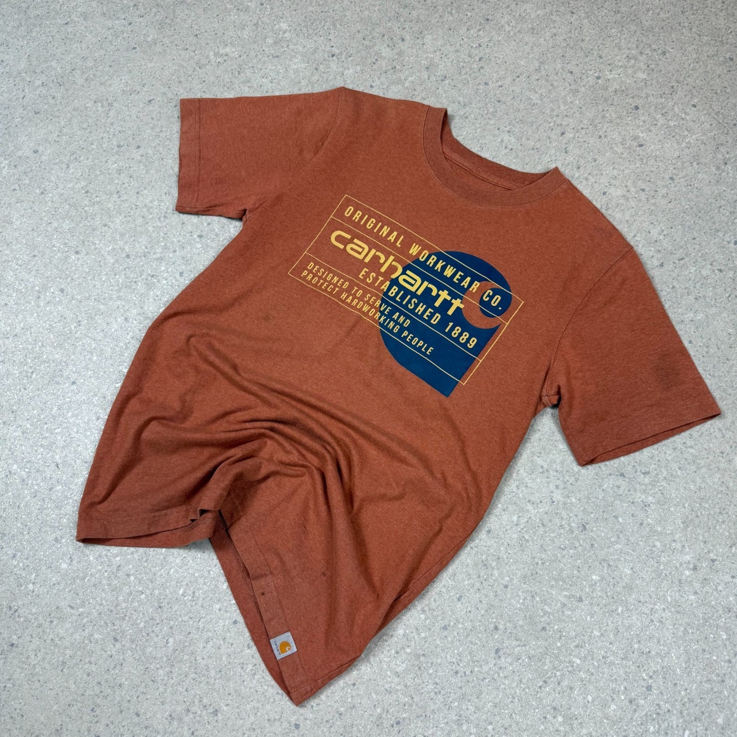 Carhartt T Shirt Small Orange Colourway