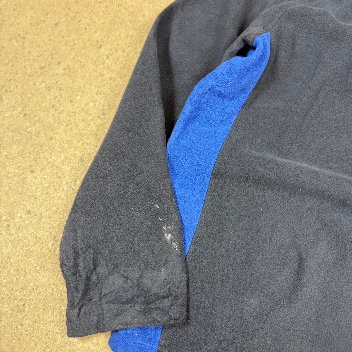 Starter 1/4 Zip Fleece Jumper Medium Navy Blue Embroidered Logo