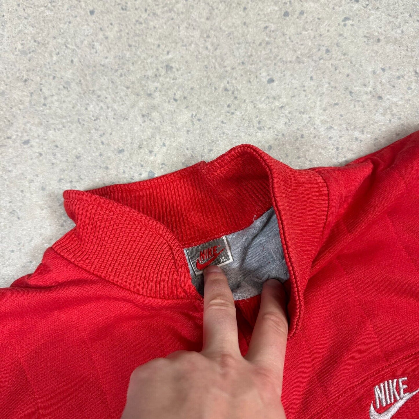 Vintage 80s Nike 1/4 Zip Sweatshirt M/L Red
