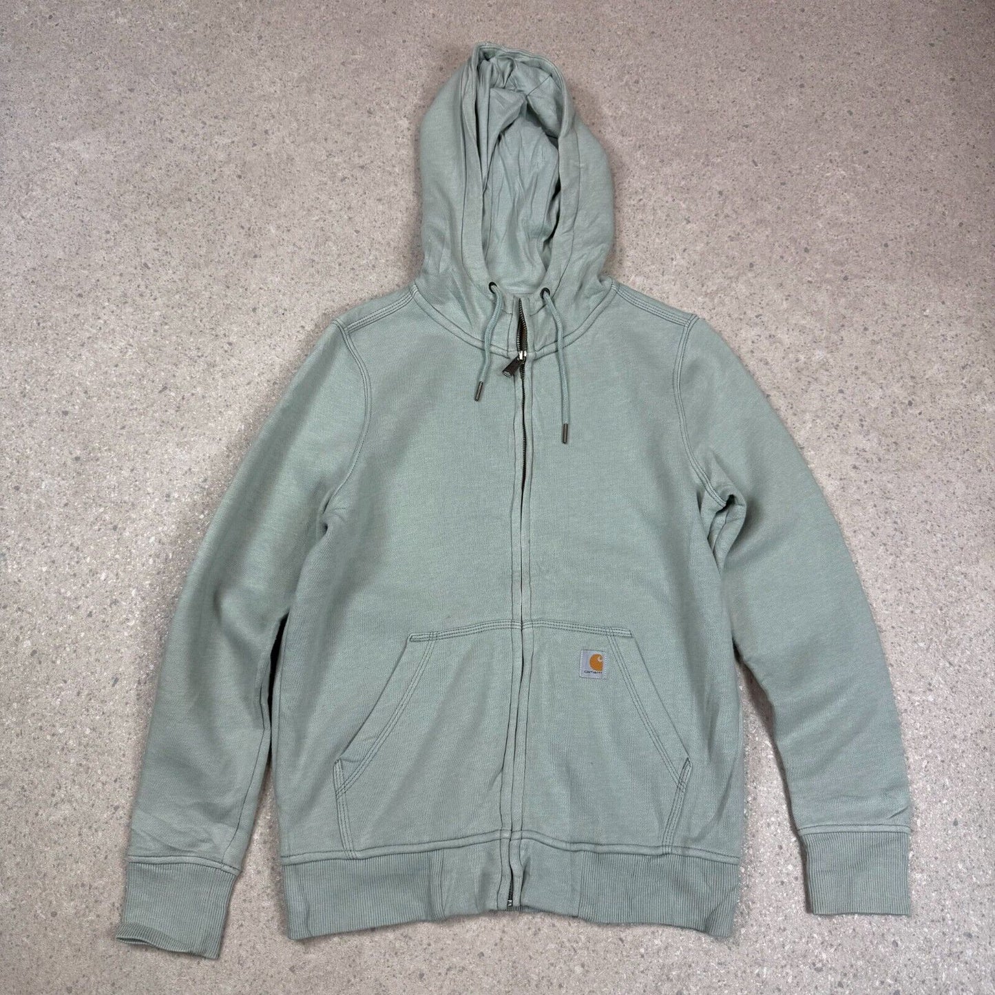 Carhartt Hoodie Mint Green Small Hooded Full Zip Pocket