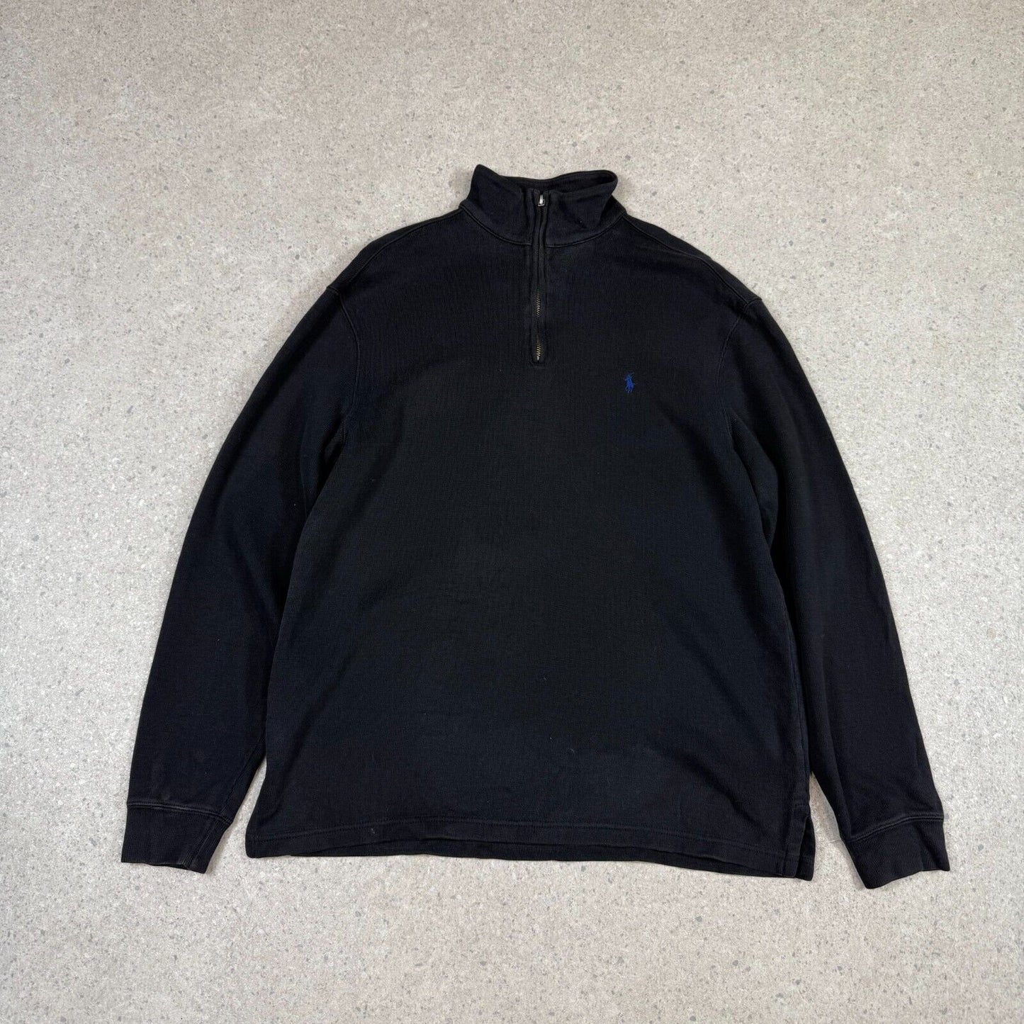 Polo Ralph Lauren 1/4 Zip Jumper Medium Black
