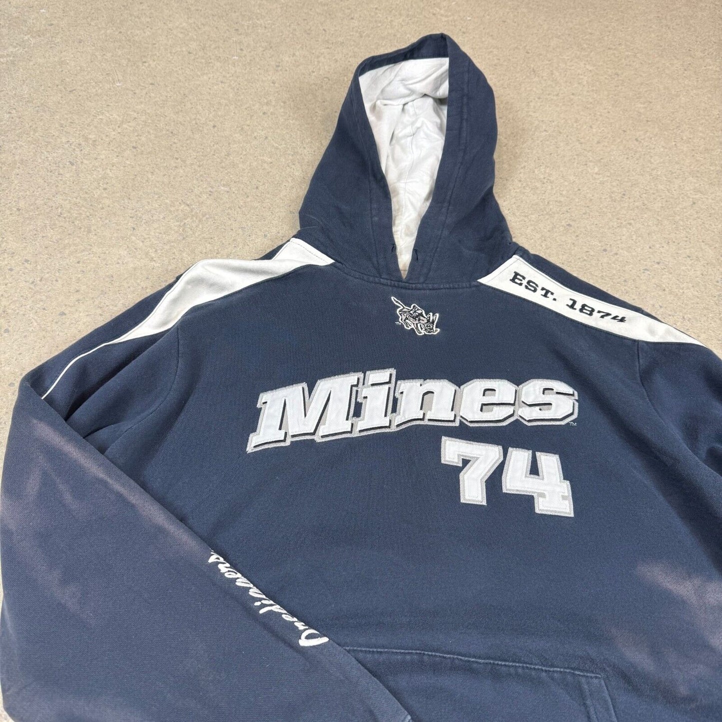 Champion Hoodie 2XL Navy Mines 74