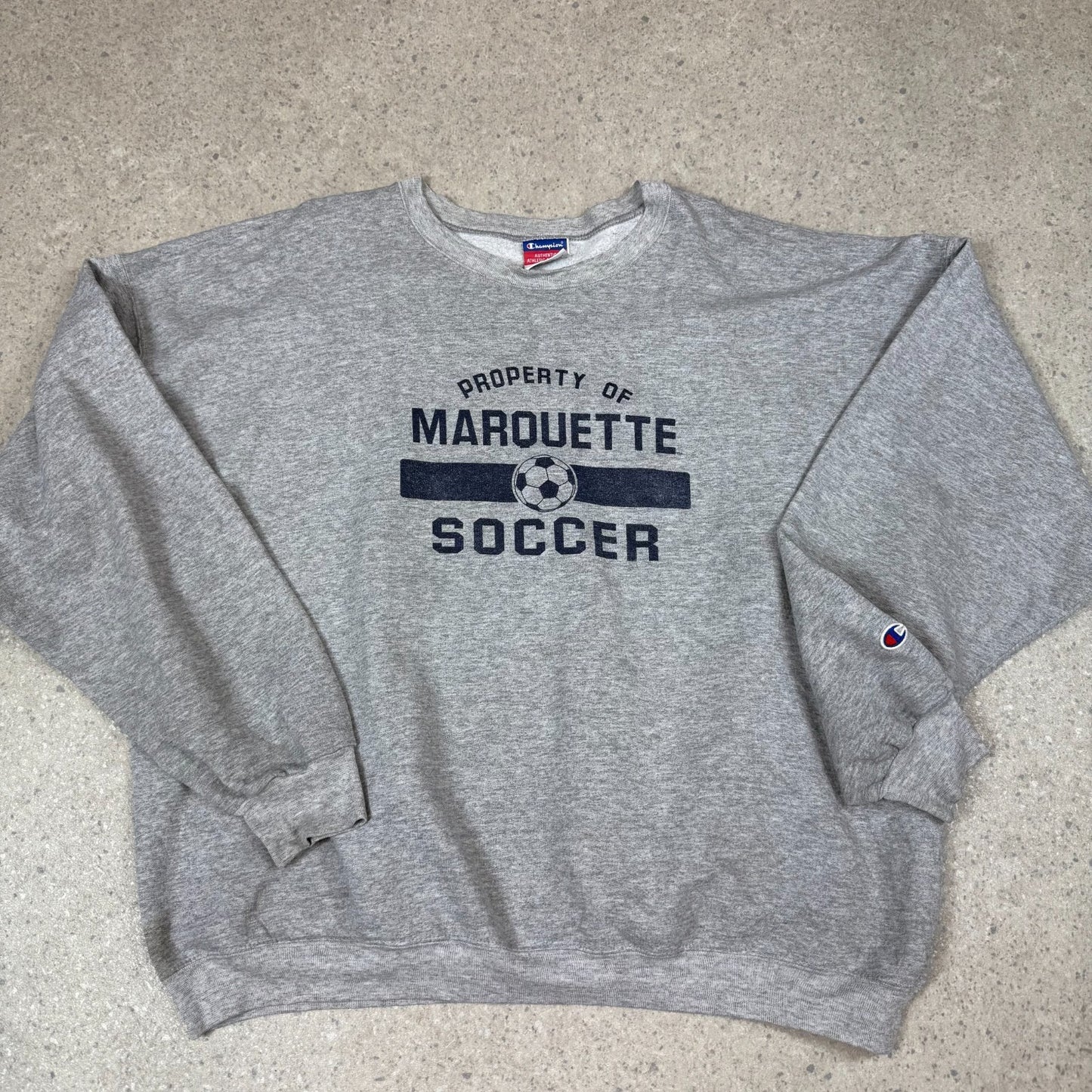Champion Sweatshirt XXL Grey Colourway Embroidered Logo Boxy Fit