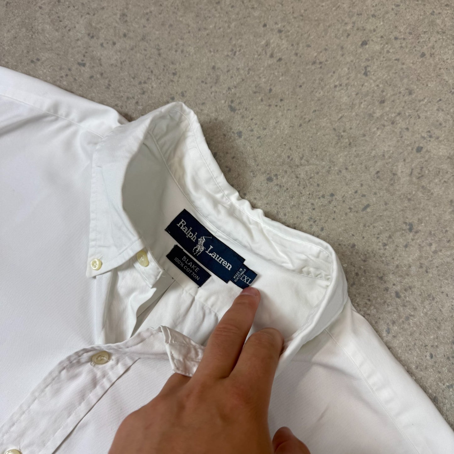 Ralph Lauren Short Sleeve Shirt XL White Colourway Cropped Boxy Fit